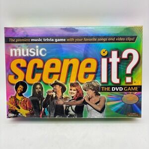 Music Scene It The DVD Game Trivia Board Game Pop Rock Video Clips 2005 NEW